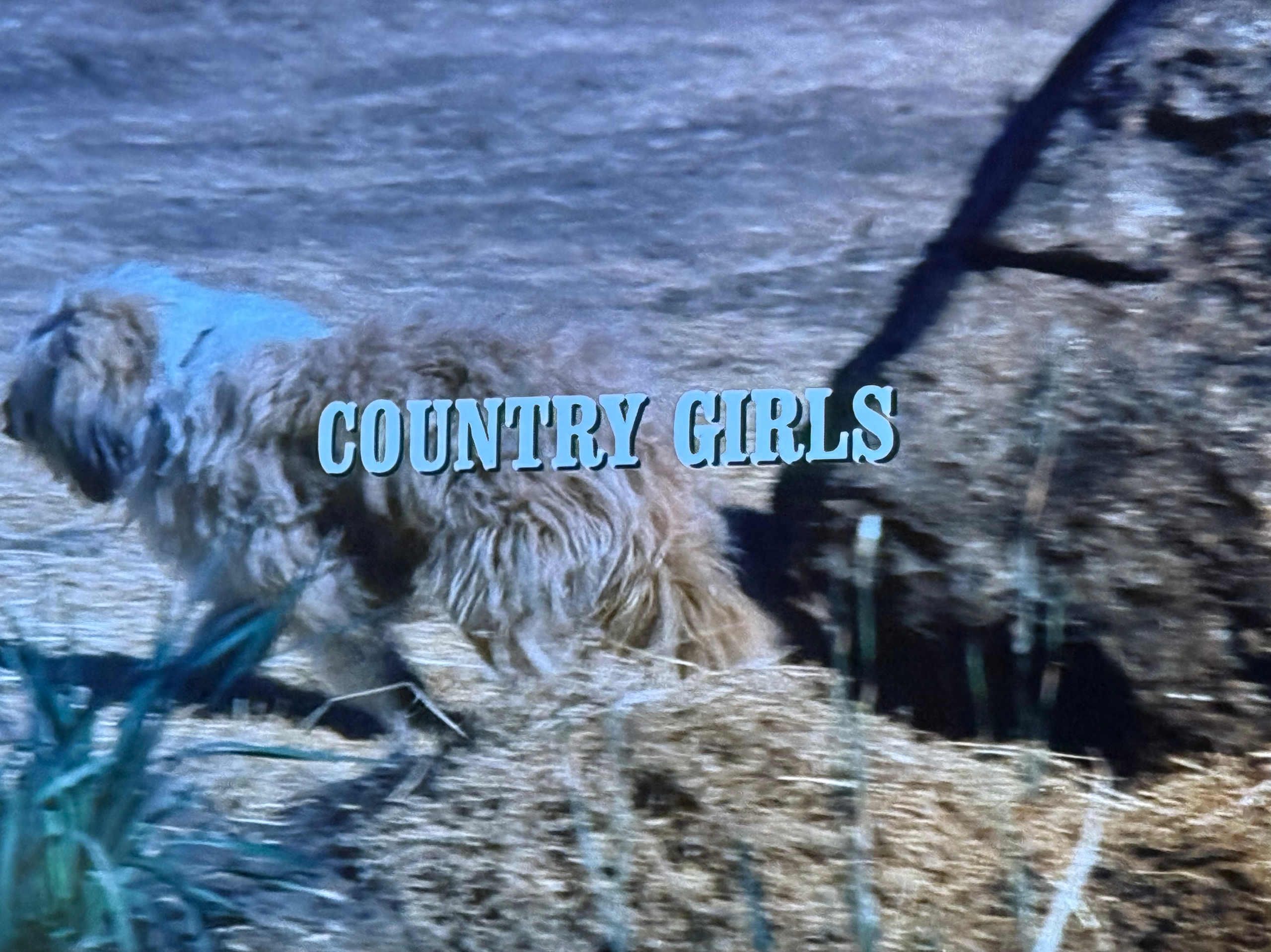 Picture shows the opening credits for Season 1 Episode 2 of the television show "Little House on the Prairie" entitled Country Girls.